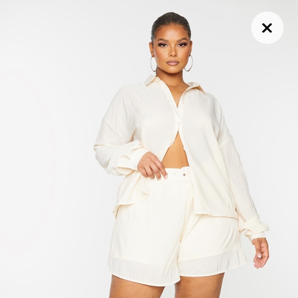 Textured button up